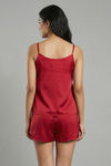 Zivame Luxe Satin 5 Pc Sleep Set - Scarlet Sag — thumbnail 7